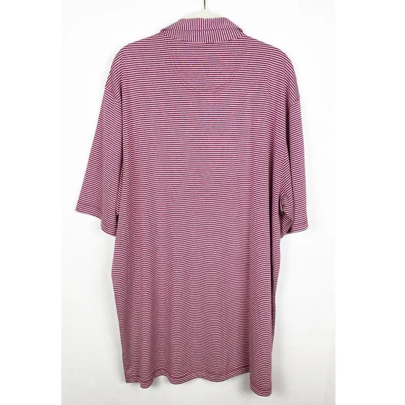 Greg Norman Golf Polo Play Dry Striped Shirt - Picture 2 of 6